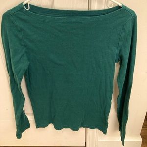 Gap Favorite Green Long Sleeve Tee